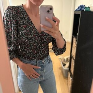 Abercrombie floral blouse